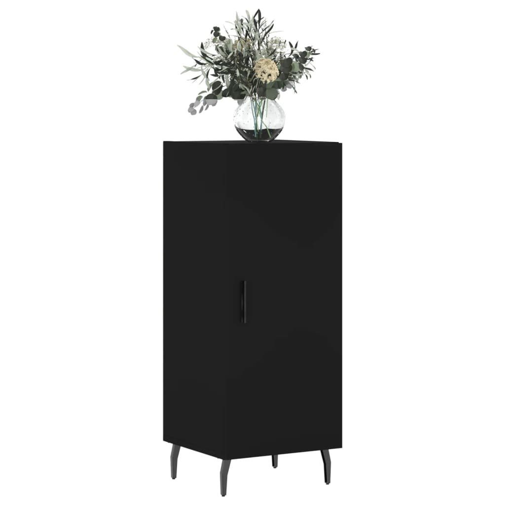 vidaXL Sideboard Sideboard Schwarz 34,5x34x90 cm Holzwerkstoff (1 St)