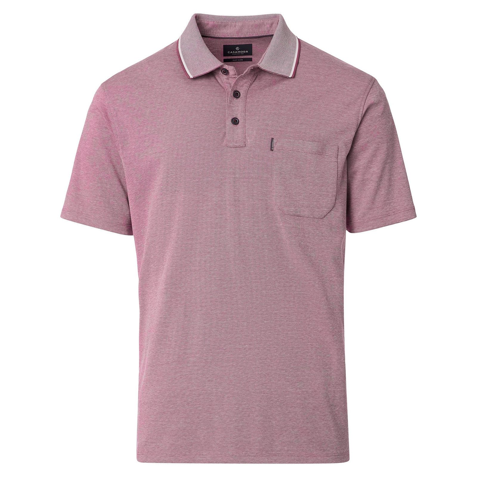 CASAMODA Poloshirt CasaModa XXL Poloshirt beere melange "easy care"