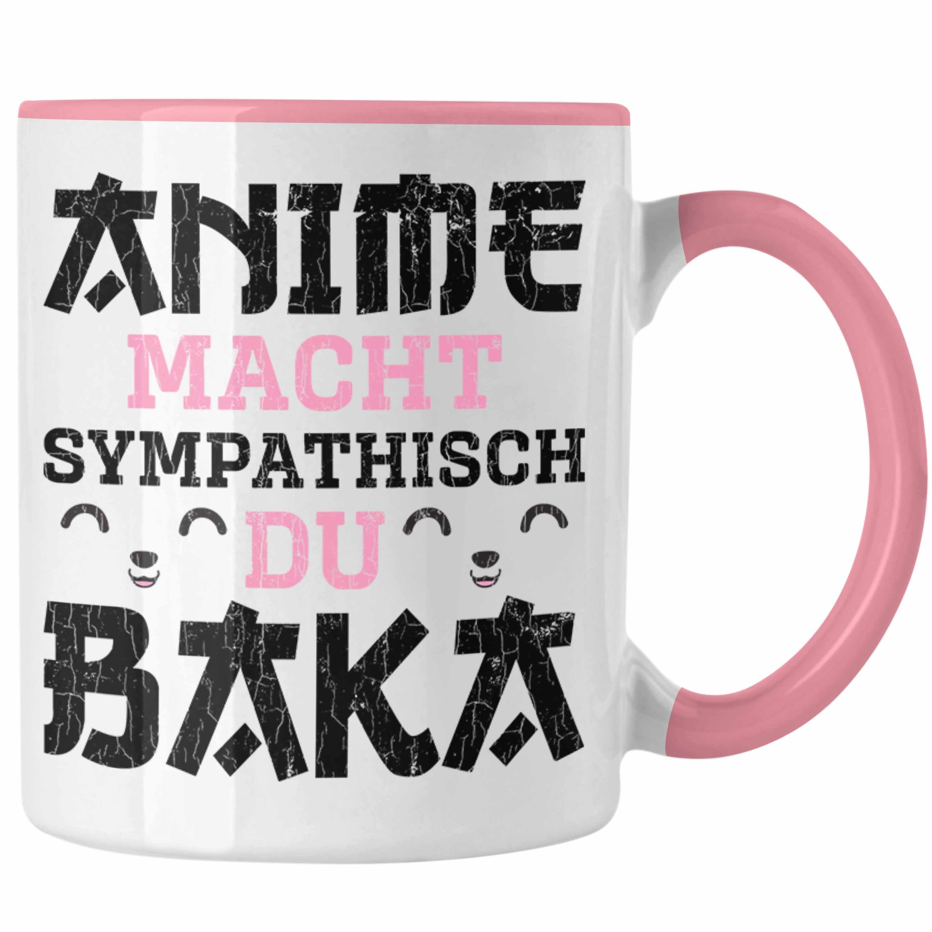 Trendation Tasse Trendation - Anime Tasse Geschenk Spruch Kaffeetasse Geschenke Deko Anme Fan Sympathisch Rosa