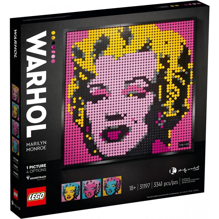 LEGO® Konstruktionsspielsteine LEGO® Wall Art - Andy Warhol´s Marilyn Monroe (Set 3341 St)