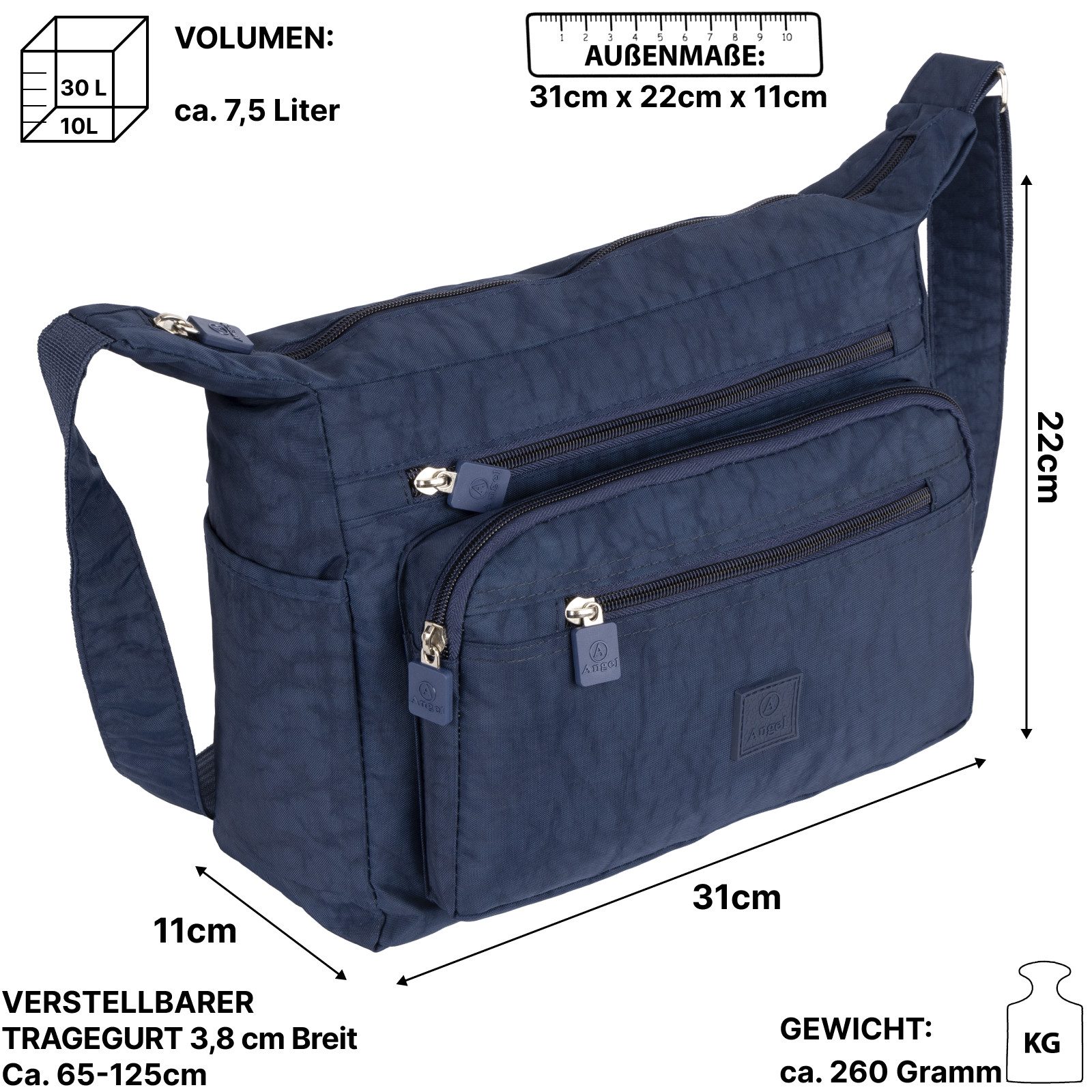 EAAKIE Umhängetasche Damen Tasche Schultertasche Umhängetasche Crossover Bag Shopper, als Schultertasche, Umhängetasche tragbar