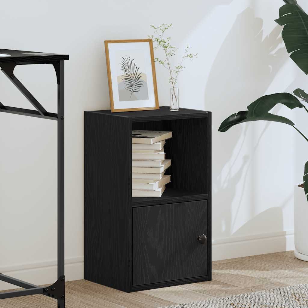 vidaXL Bücherregal Bücherregal Schwarz Eichen-Optik 31x24x52 günstig online kaufen