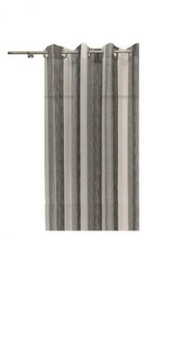 Vorhang Oesenschal Ösenvorhang Dalini 140 cm x 235 cm in, EXKLUSIV HEIMTEXTIL, Ösen (1 St), halbtransparent, mit Streifen