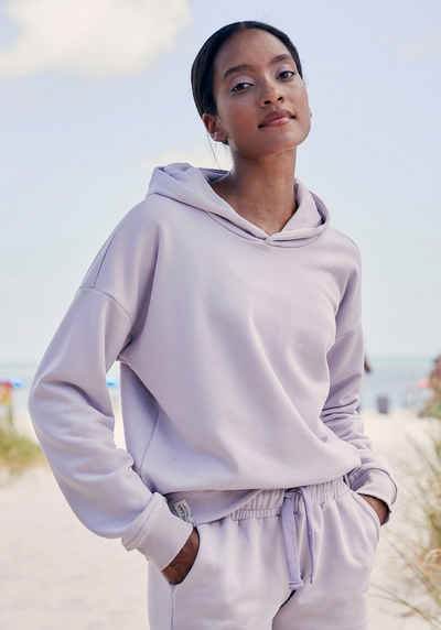 LASCANA Hoodie -Kapuzensweatshirt aus organischer Baumwolle, Loungewear, Loungeanzug, Hoodie