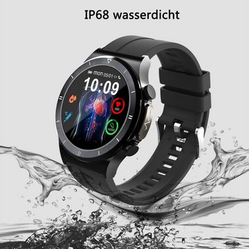 Diida T30 Smartwatches für iOS und Android,Sportuhren,Bluetooth Smartwatch, Messung von Blutzucker, Herzfrequenz, Blutsauerstoff, Schlaf