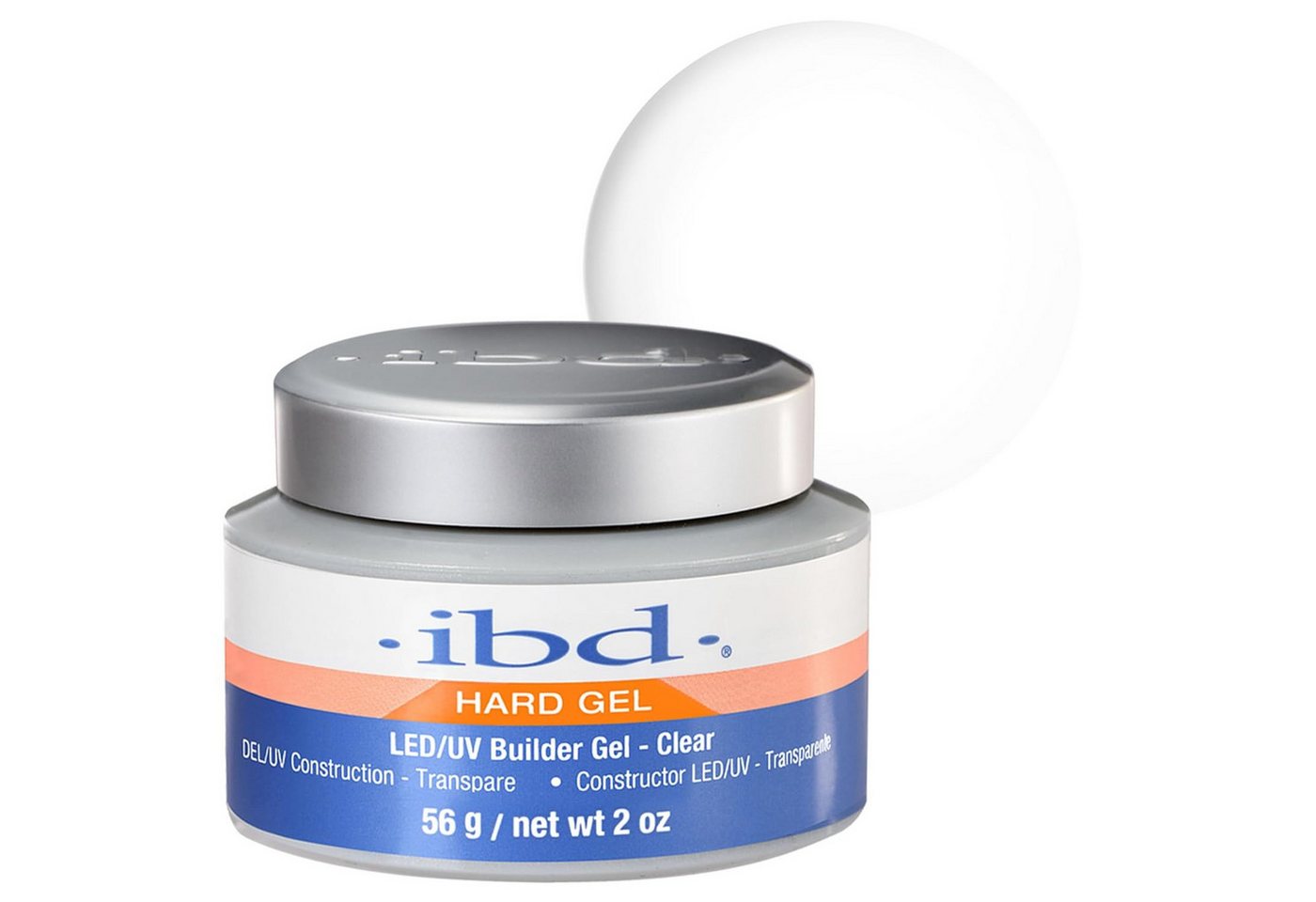 IBD UV-Gel IBD LED/UV Builder Gel Clear Premium Nagelaufbau 56 g