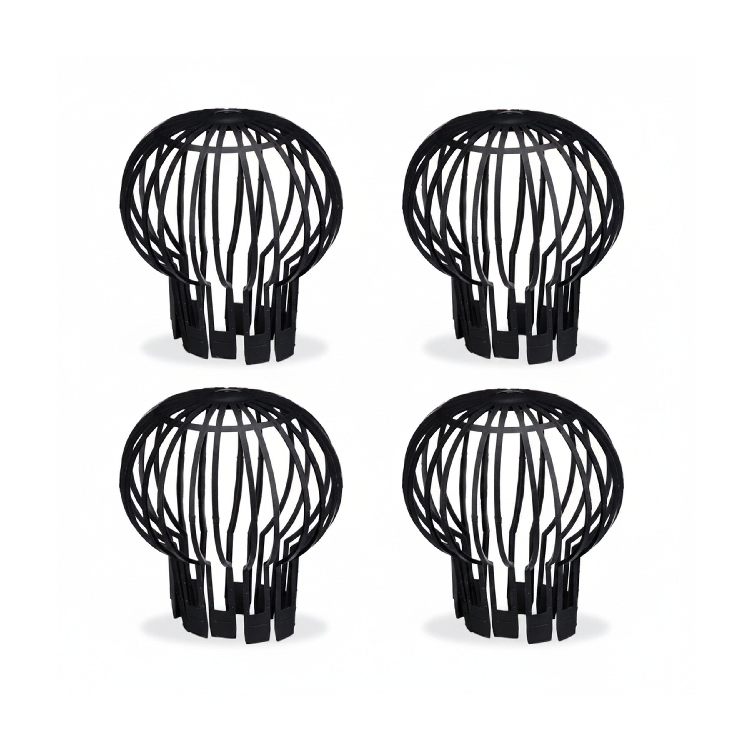 relaxdays Laubschutznetz Fallrohrschutz Laubstopp im 4er Set (4-St) – Bild 5 von 5