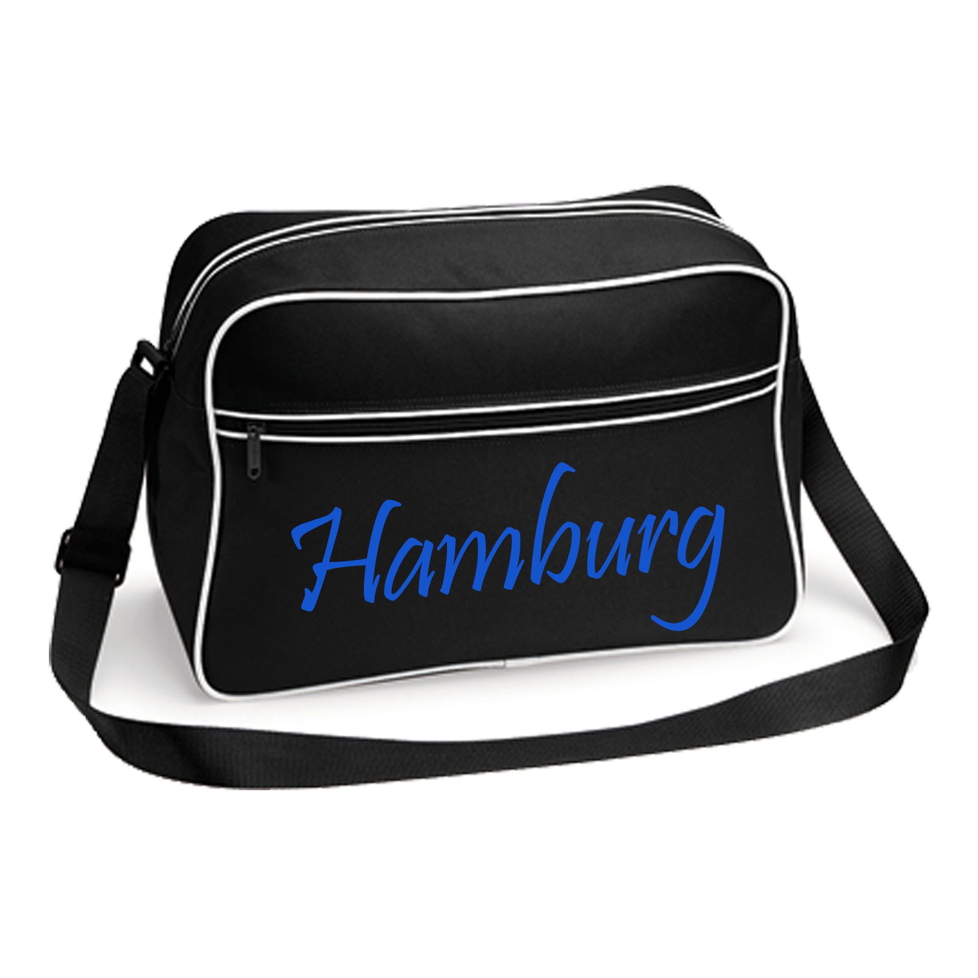 Schultertasche Hamburg - Schriftzug - Tasche