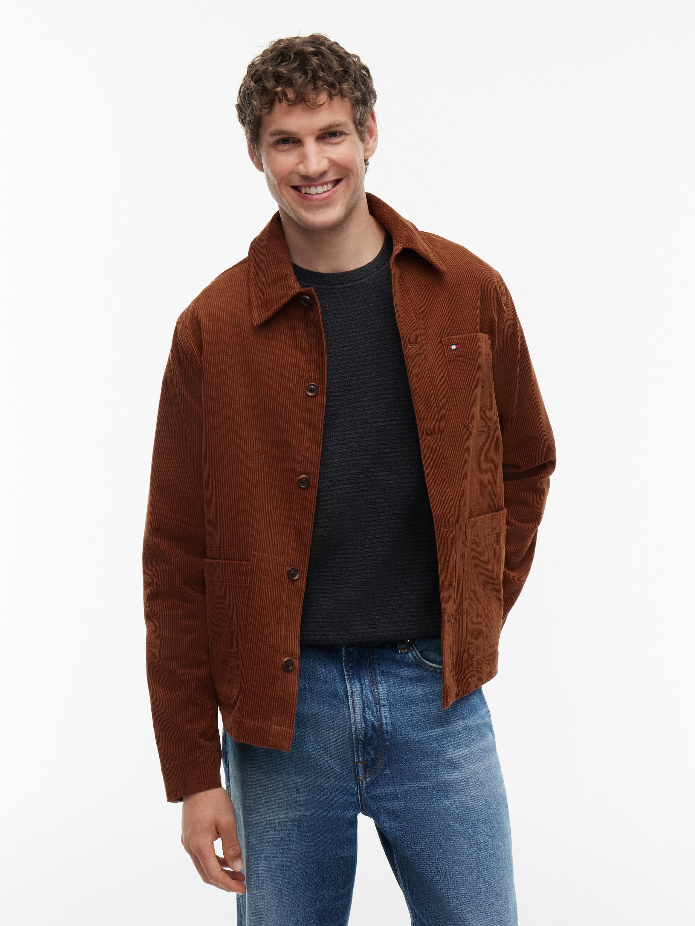 Tommy Hilfiger Hemdjacke CORDUROY CHORE relaxed fit, aus Cord