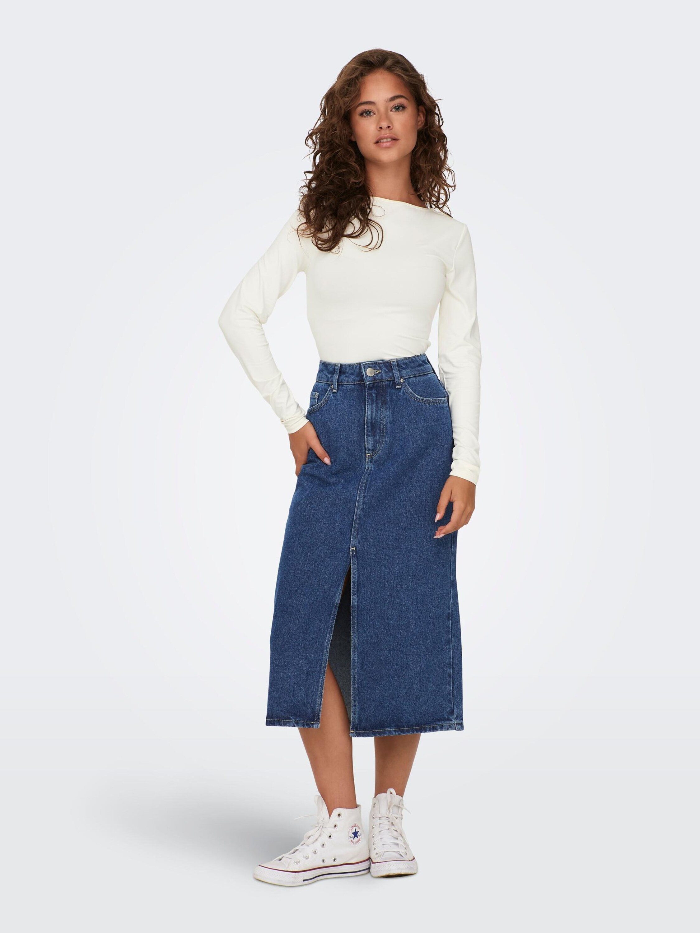 ONLY Langarmshirt ONLEA (1-tlg) Plain/ohne Details