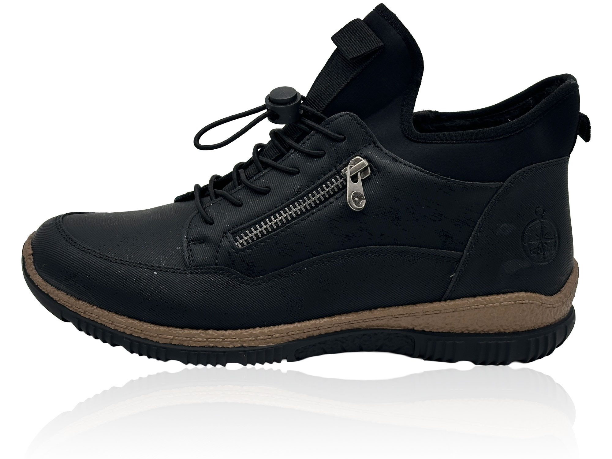 Nowaland Damen Winterstiefeletten mit Warmfutter und Profilsohle Winterstiefelette Modische Полусапожки im sportlichen Look mit warmem Kunstfellfutter