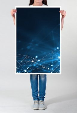 Sinus Art Poster 60x90cm Poster Digitale Grafik  Technologie