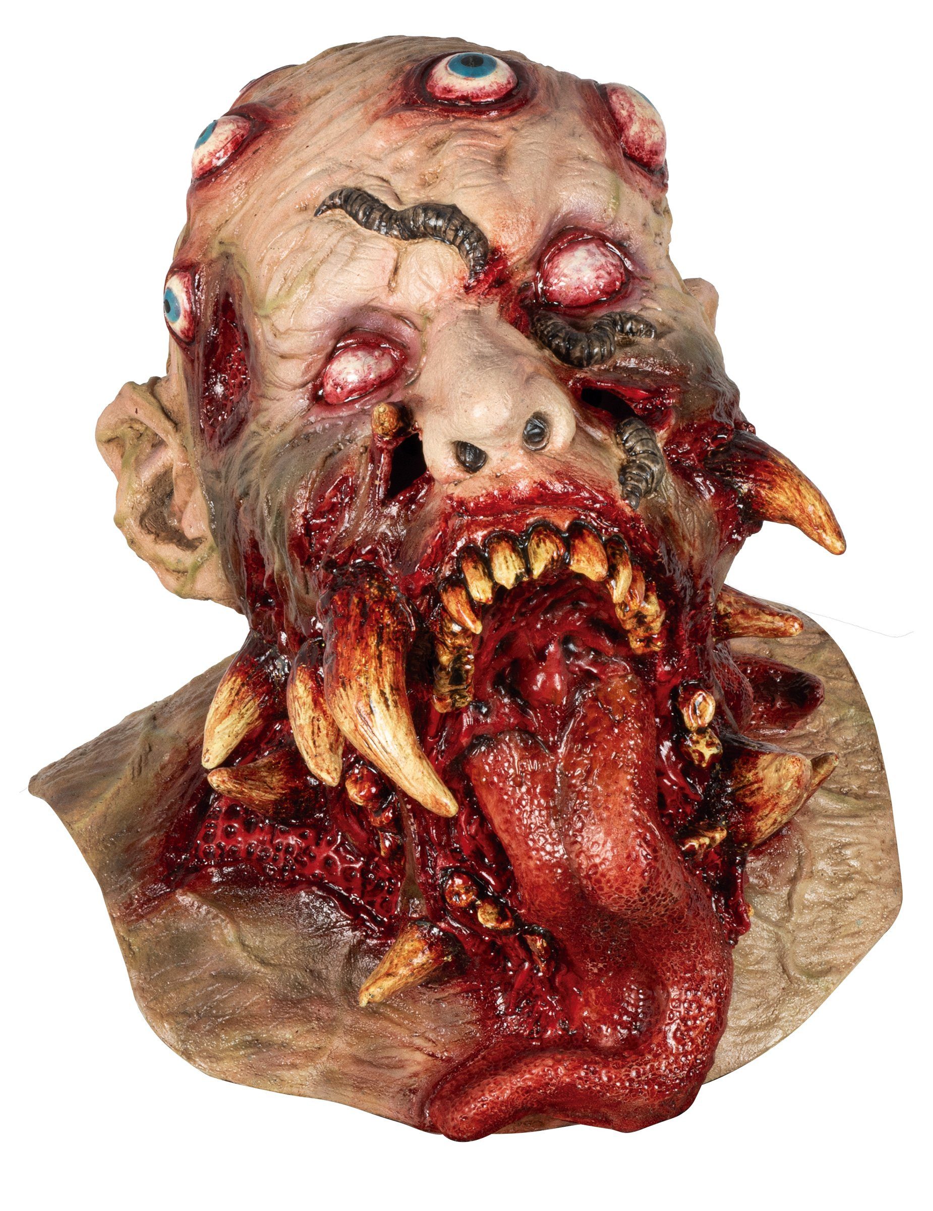 Kostüm Vollgesichtsmaske, Zombie-Monster, Erwachsene