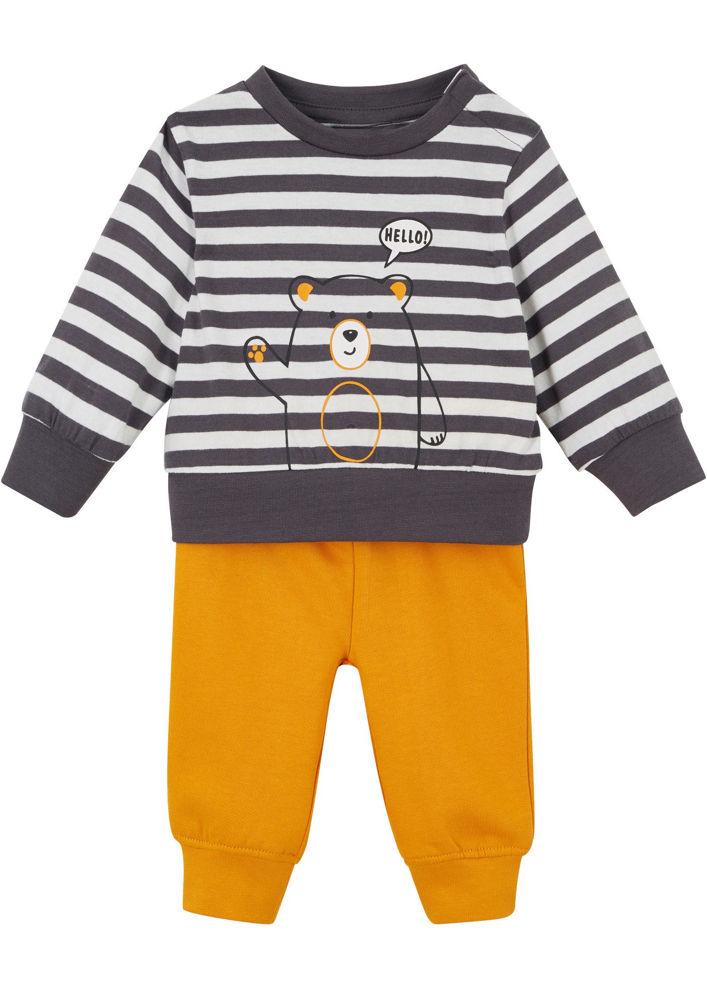bonprix T-Shirt (Set, 2er) aus reiner Baumwolle, mit Druckknöpfen an der Schulter