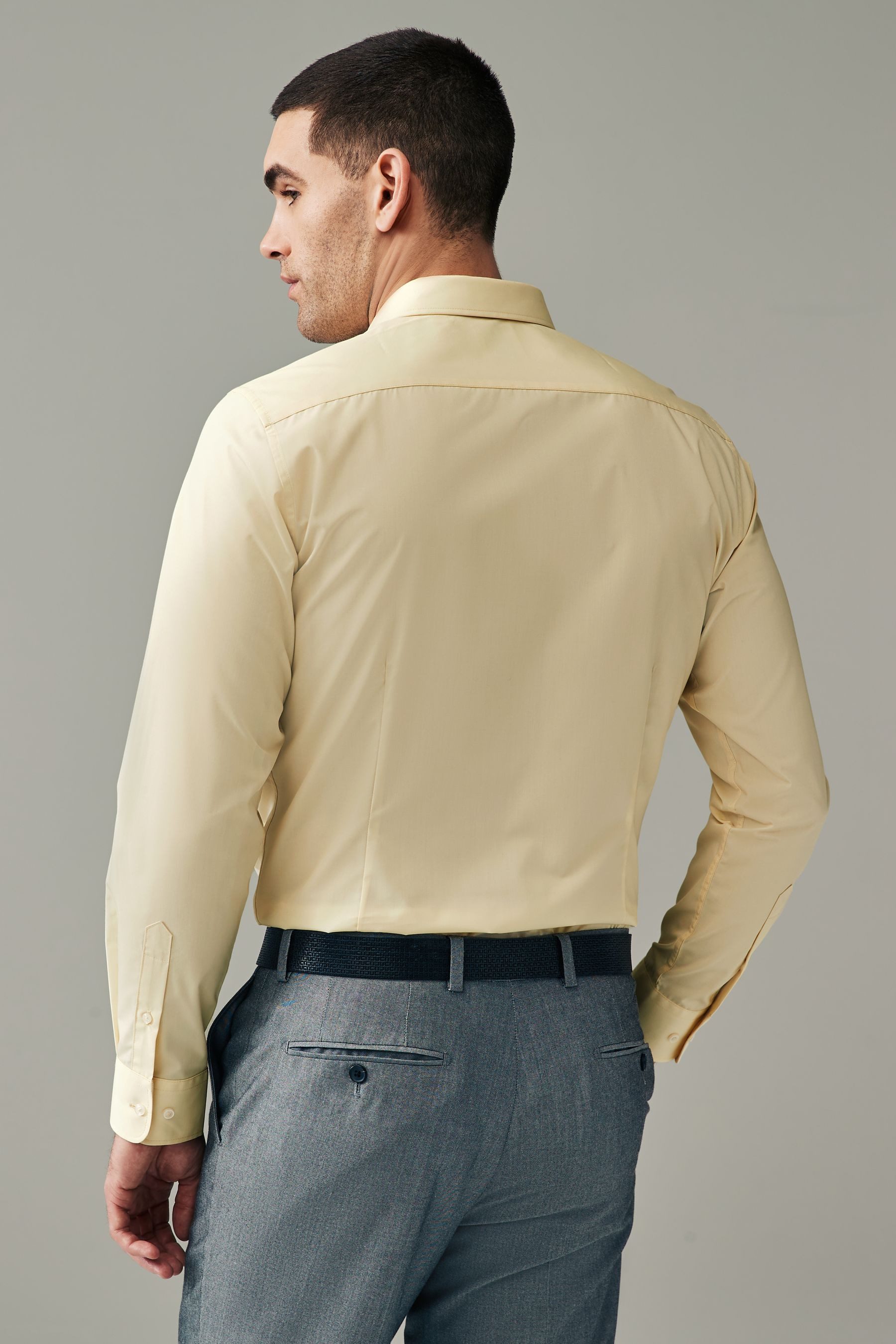 Next Langarmhemd Pflegeleichtes Slim Fit Hemd günstig online kaufen