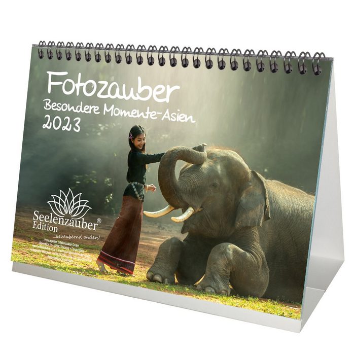 Seelenzauber Tischkalender Fotozauber Besondere Momente Asien DIN A5 Tischkalender für 2023 Asien