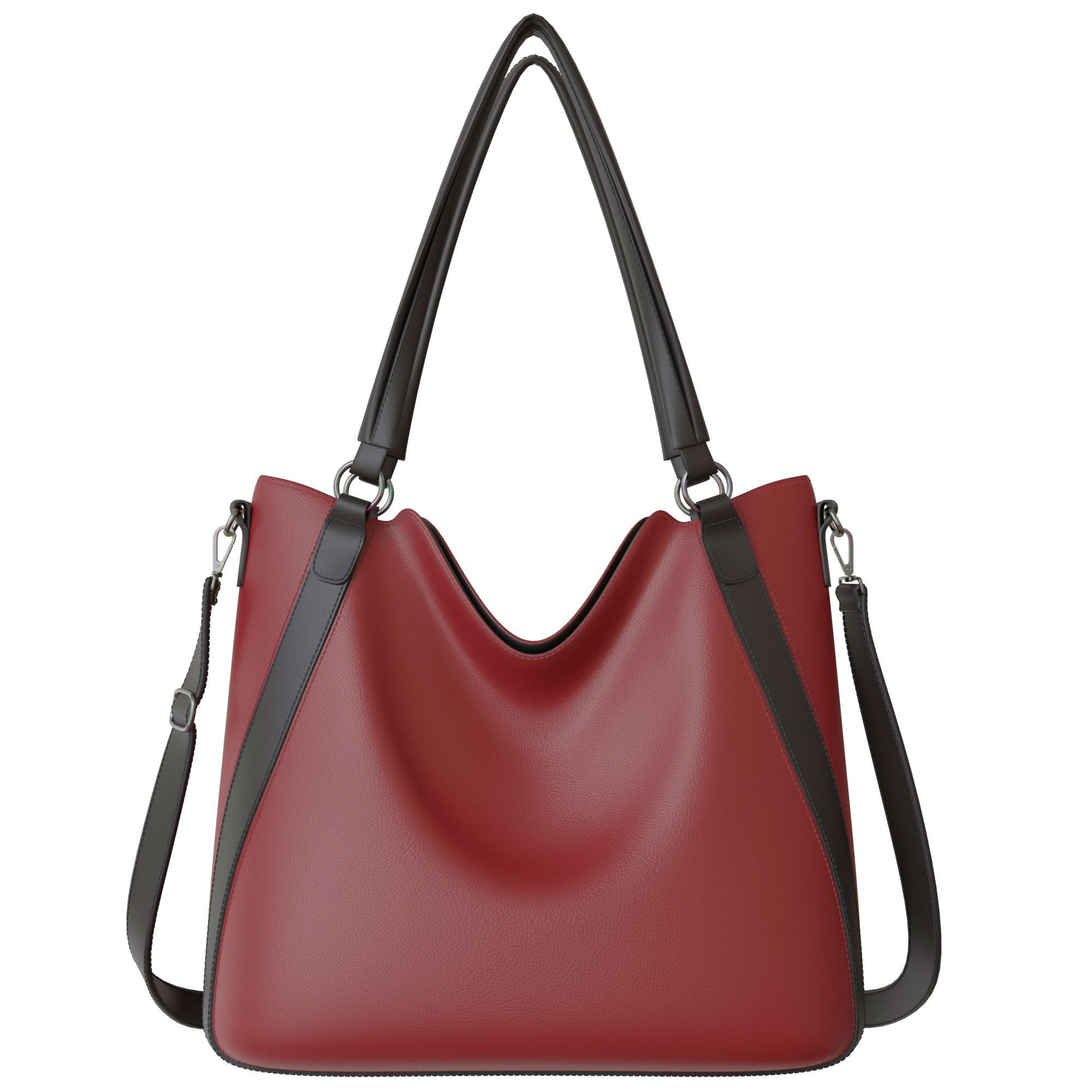 KMISSO Umhängetasche Damen Vegane Shopper Tasche Hobo Bag Umhänge Tasche Veganes Leder 3067 (1-tlg), im eleganten Look