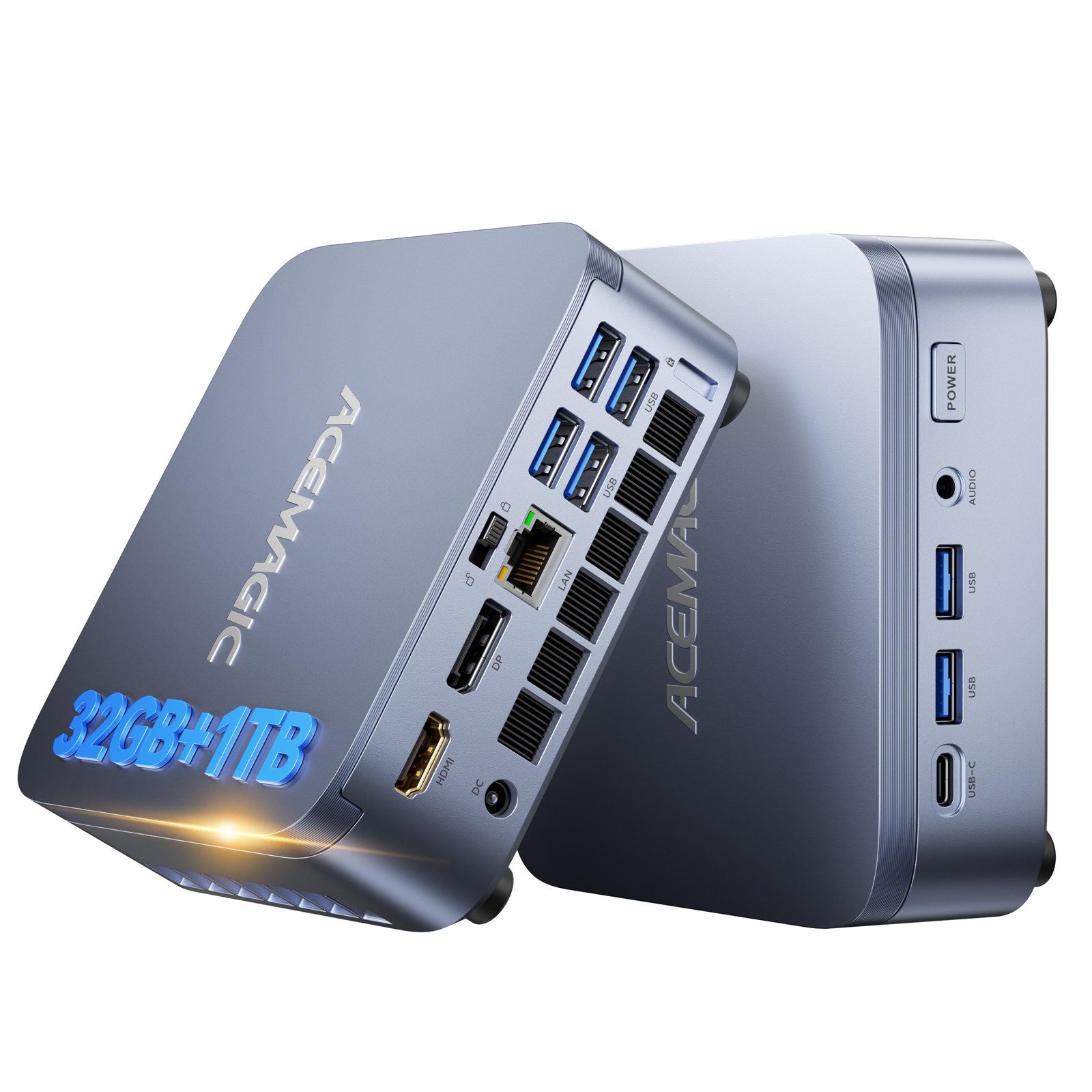 ACEMAGIC Intel Core i5-14500HX, 16/32 GB RAM, 512GB/1TB NVMe SSD,Windows 11 Pro Mini-PC (Intel Core i5-14500HX 14500HX, Intel® UHD Graphics for 14th Gen Intel® Processors, 32 GB RAM, 1024 GB SSD, ACE Kühlsystem, bis 4,9Ghz,14C/20T, WiFi 6 BT 5.2, Kompakt Gaming PC,Triple 4K Display)