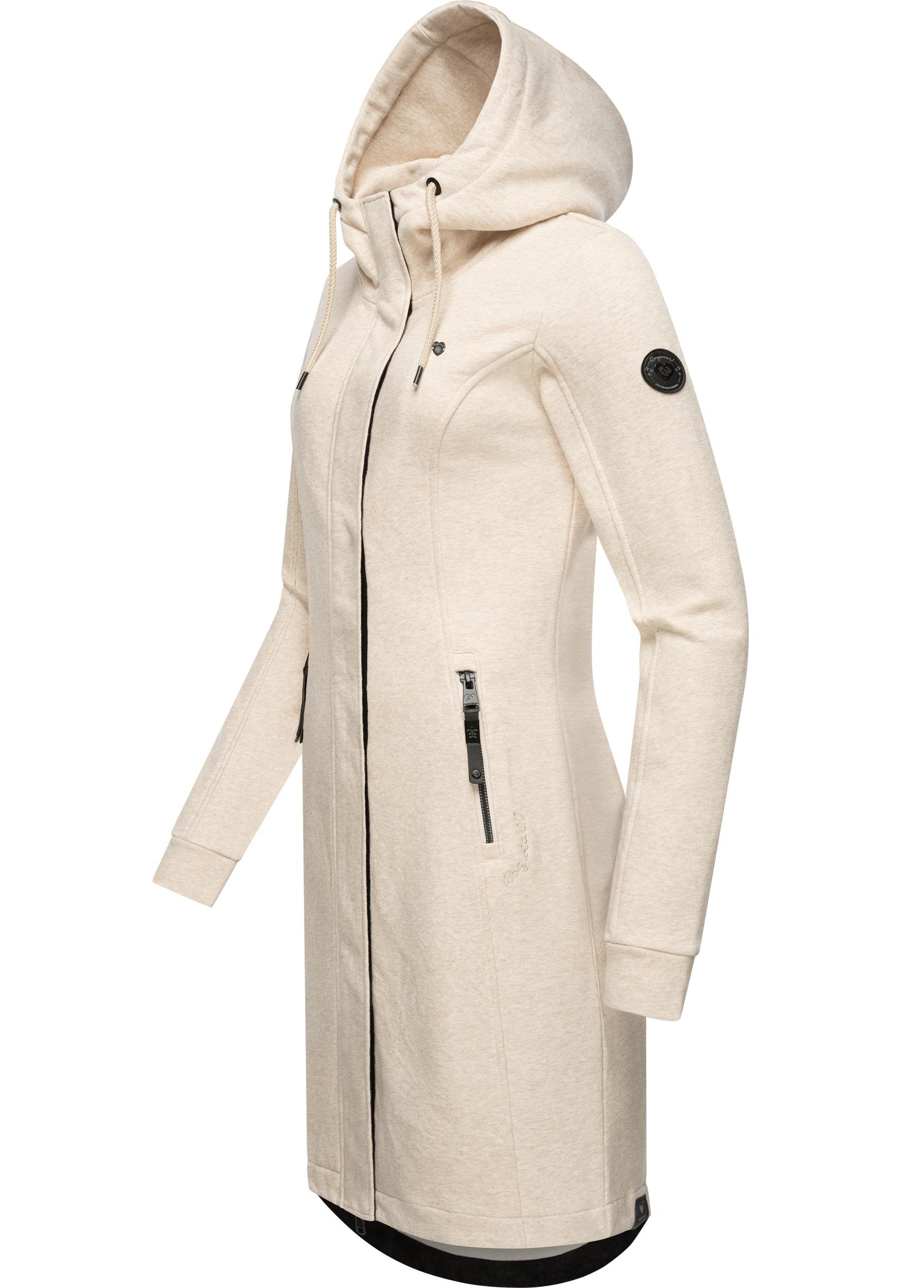 Ragwear Kurzmantel "Letti Long", Übergangsjacke aus Fleece mit Kapuze günstig online kaufen