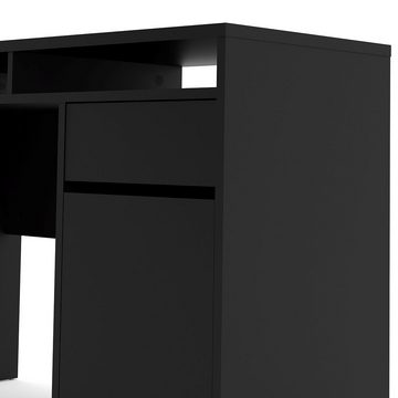 ebuy24 Schreibtisch Plus Schreibtisch mit 1 Tür, 1 Schublade und 2 Reg