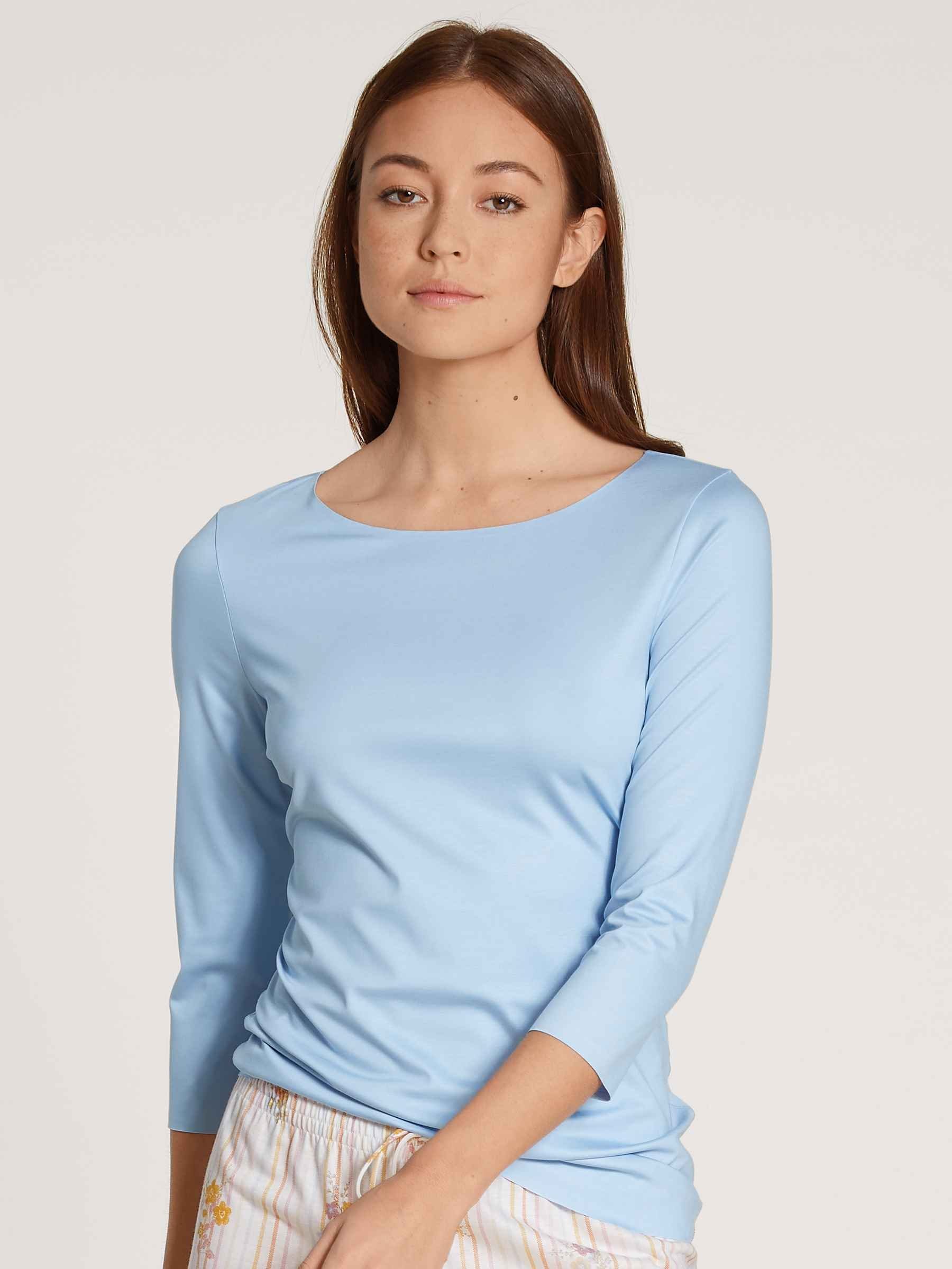 CALIDA Unterziehshirt Shirt, 3/4-Arm (1-St) cerulean blue