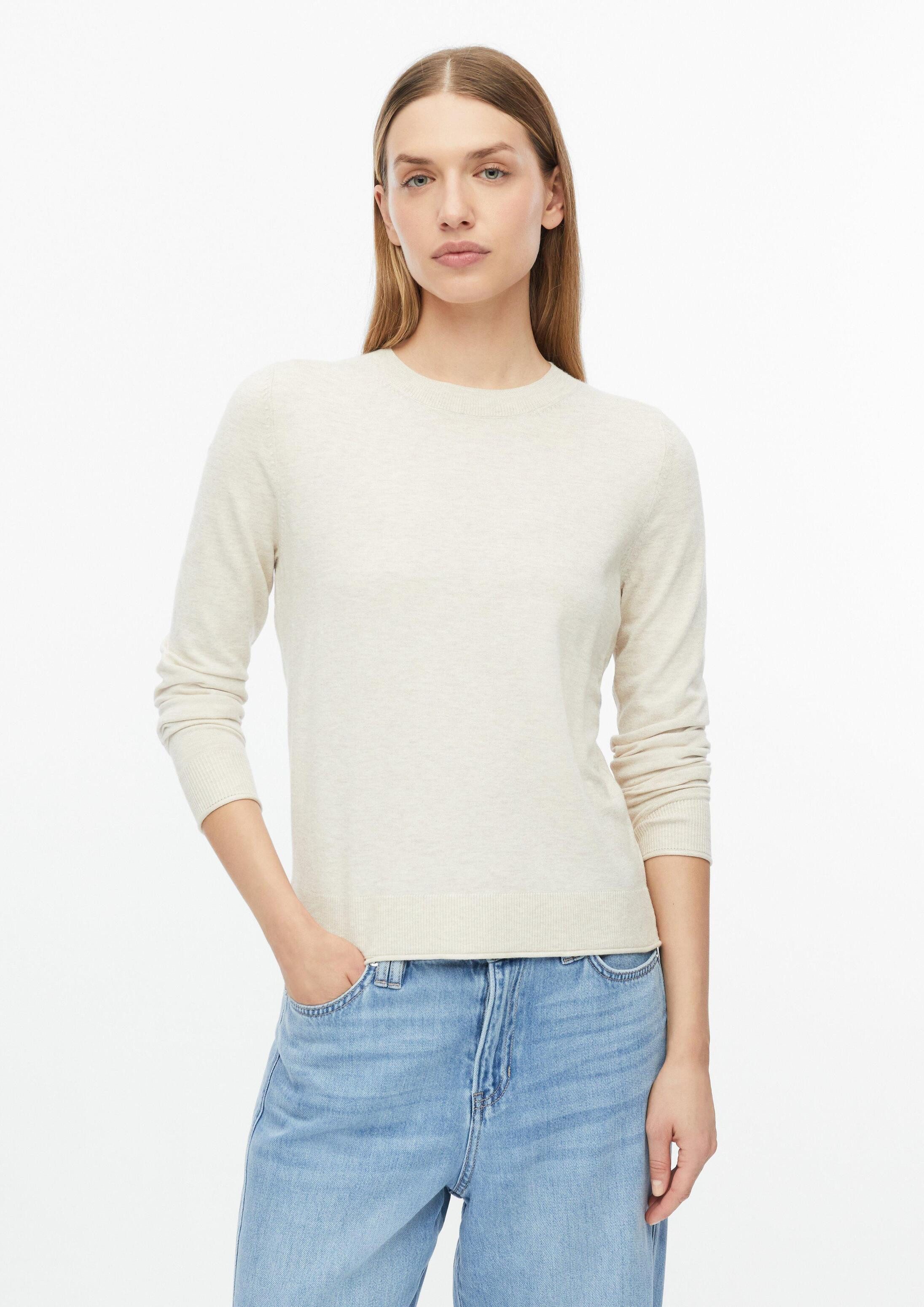 s.Oliver Longpullover Strickpullover Strickpullover im Regular Fit mit Rollkanten am Saum