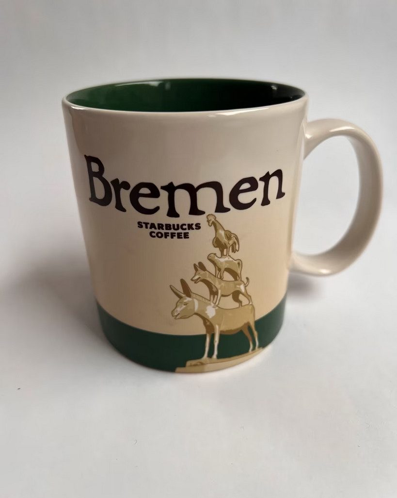 Starbucks Frühstücks-Geschirrset Starbucks Bremen You Are Here - Collection Design Tasse Mug 473 ml