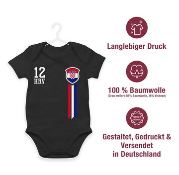 Shirtracer Shirtbody 12. Mann Kroatien Fan-Shirt 2024 Fussball EM Fanartikel Baby