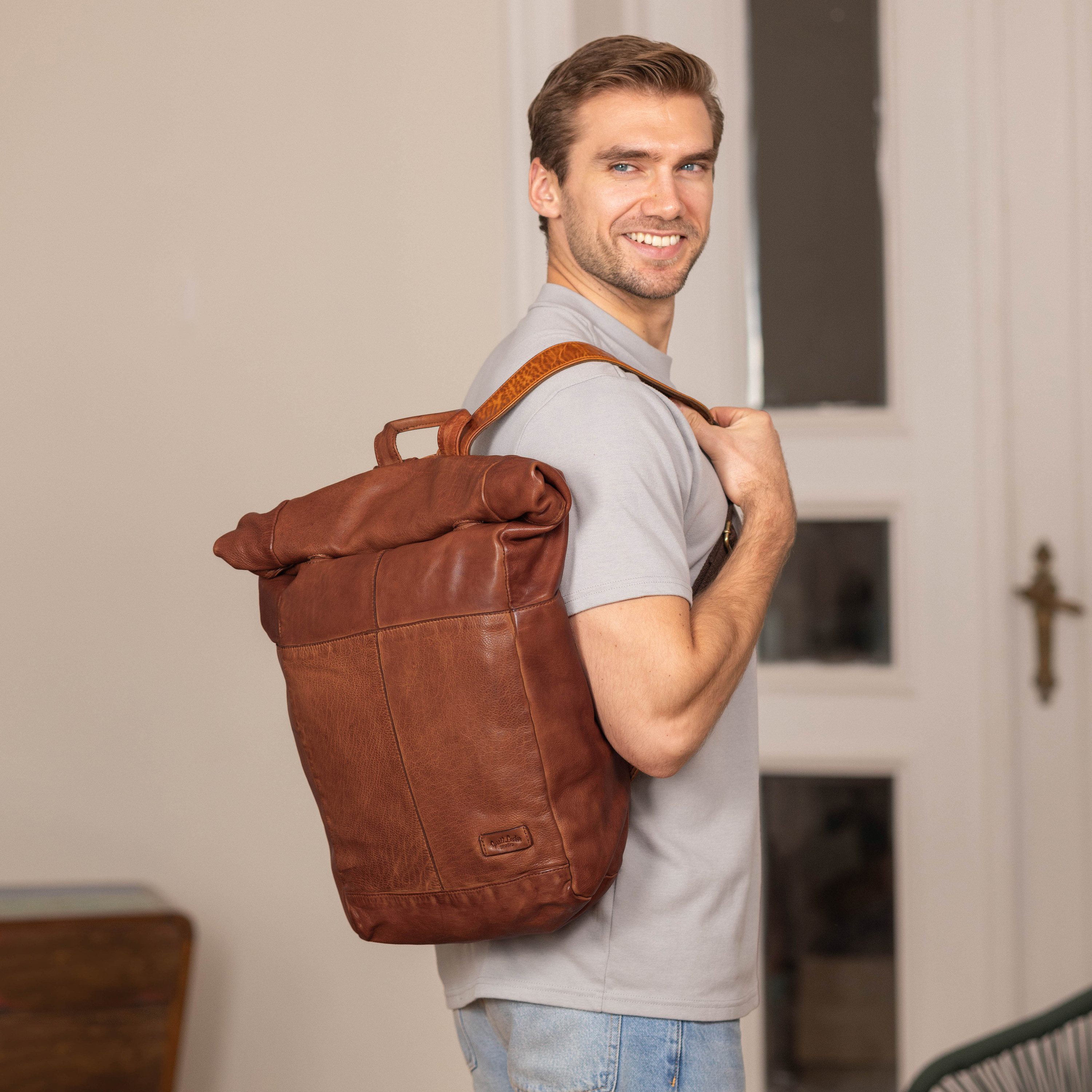 Gusti Leder Cityrucksack Gusti Leder Rolltop Joy (1-tlg)