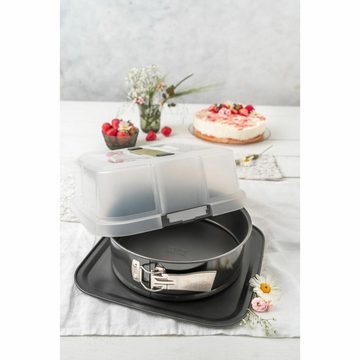 Zenker Springform Bake, Click & Go 24 cm, mit Transporthaube