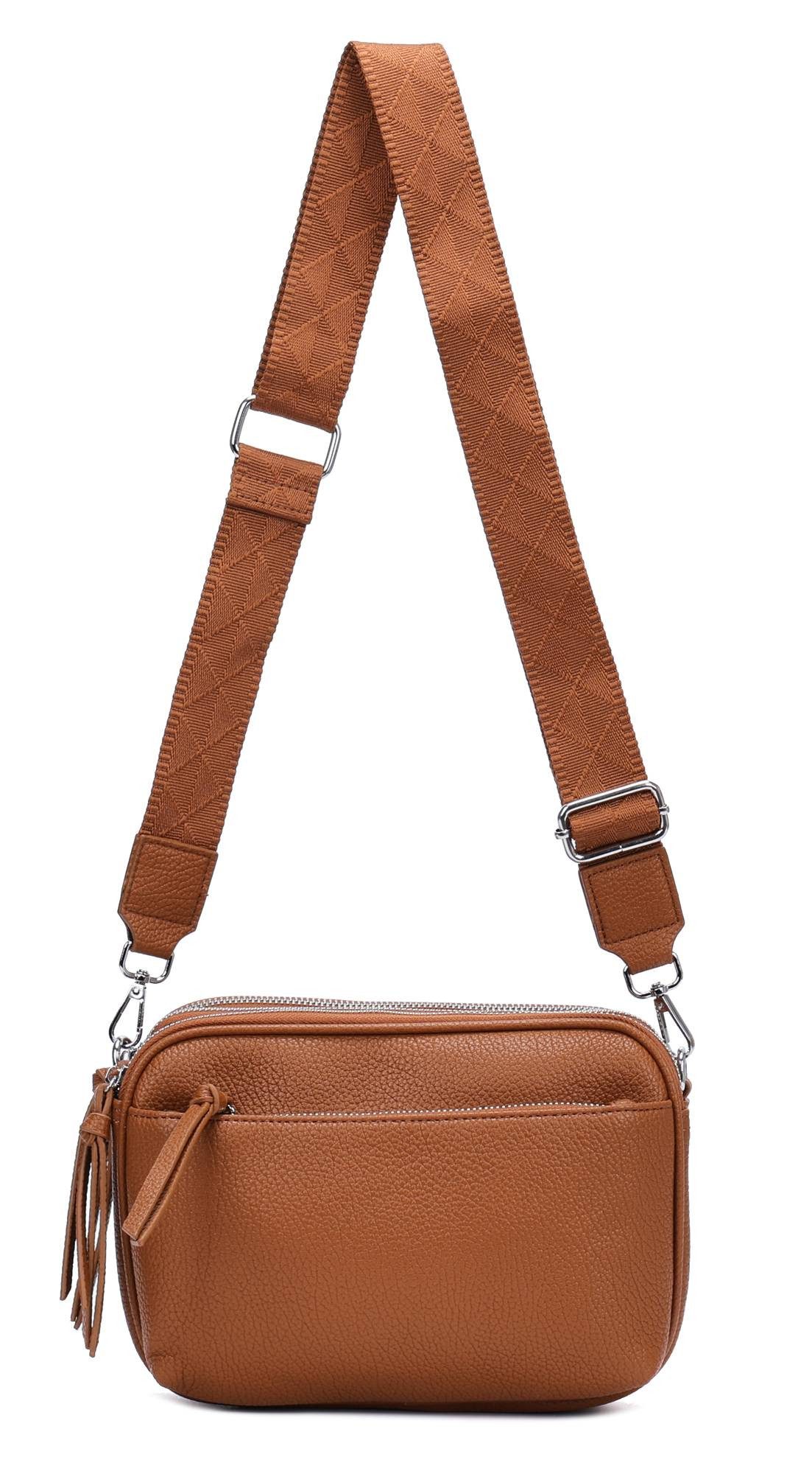 ITALYSHOP24 Schultertasche Damen Umhängetasche Brusttasche Cross günstig online kaufen