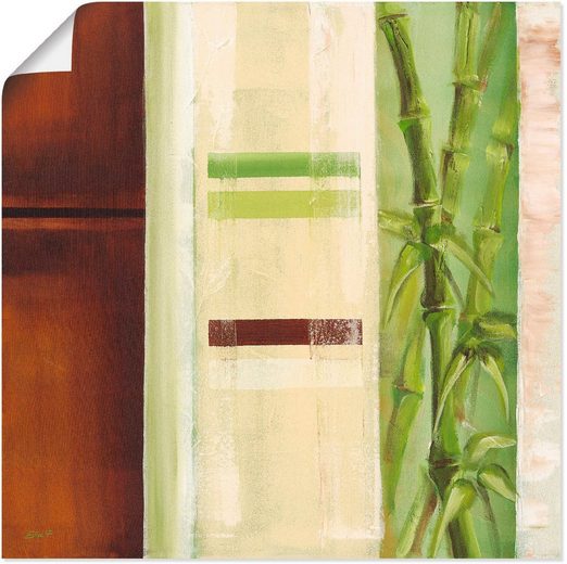 Artland Wandbild »Bambus II«, Gräser (1 Stück), in vielen Größen & Produktarten - Alubild / Outdoorbild für den Außenbereich, Leinwandbild, Poster, Wandaufkleber / Wandtattoo auch für Badezimmer geeignet