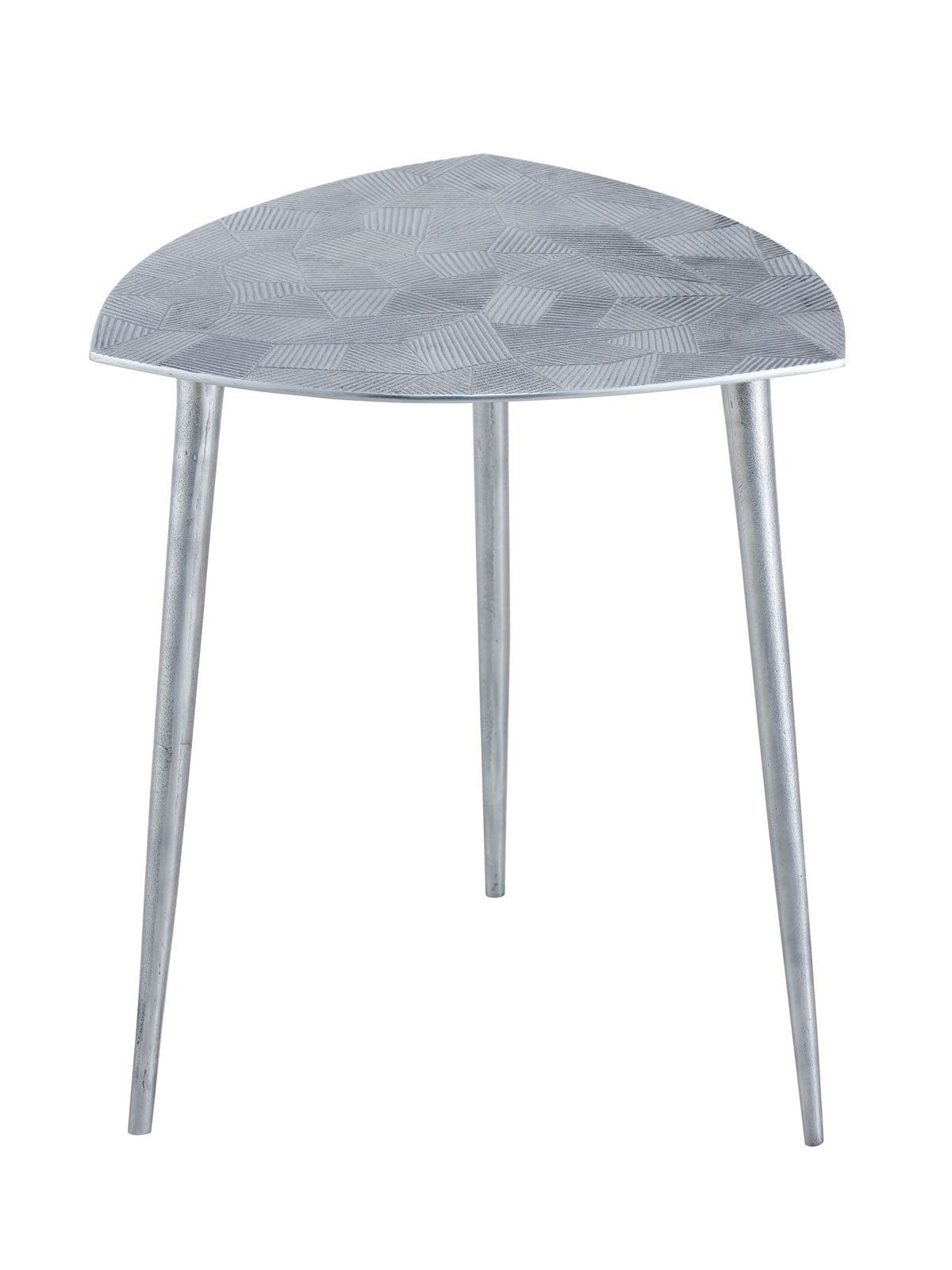 Amagohome Beistelltisch Beistelltisch Metall Dekotisch Alster 40x45x40 cm dreieckig klass. Des
