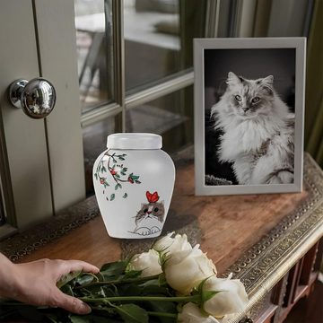 Lubgitsr Kiste Keramik Einäscherung Urne für kleine Hunde, Katzen Einäscherung (1 St)