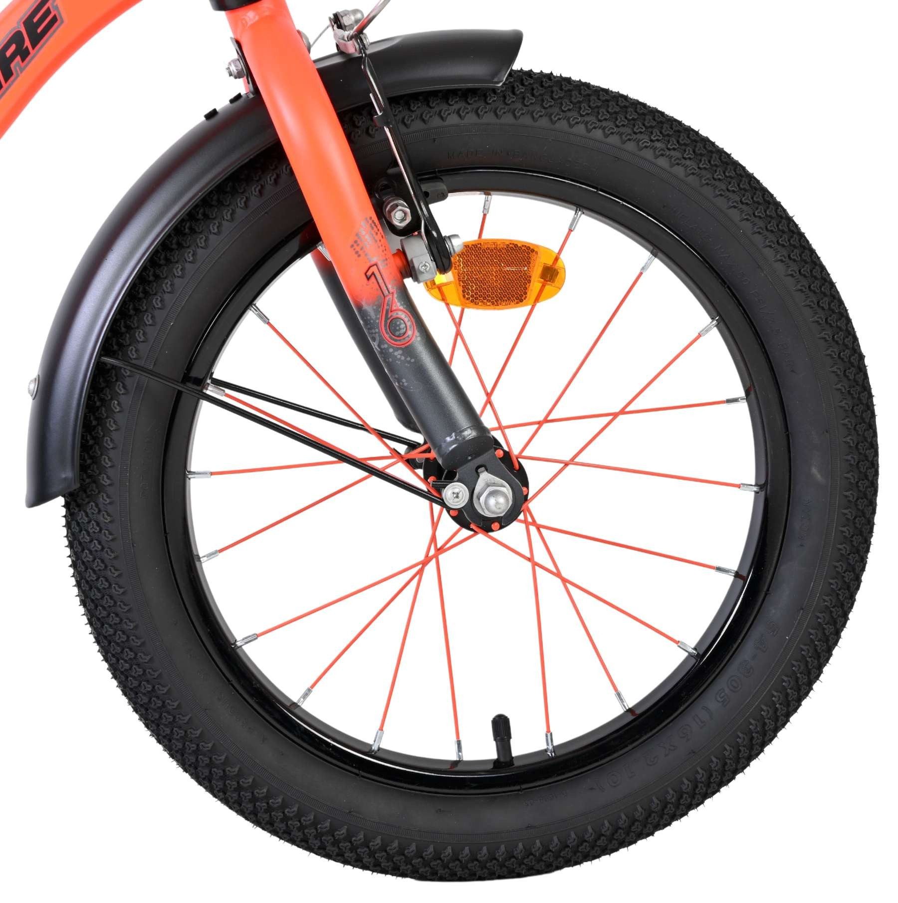 Volare Kinderfahrrad Thombike Jungs 18 Zoll Blau/Grau - Stützräder, Rücktritt- & Handbremse, Höhenverstellbarer Sattel und Lenker (Sitzhöhe 50–64 cm)