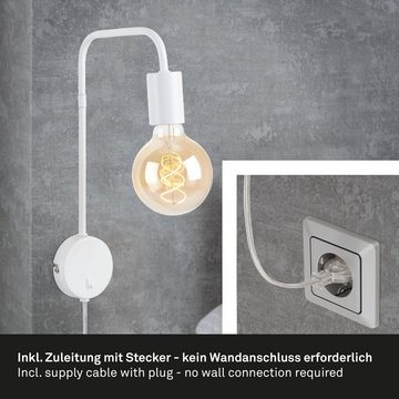 Briloner Leuchten Wandstrahler 2086-016, ohne Leuchtmittel, Warmweiß, weiß, E27