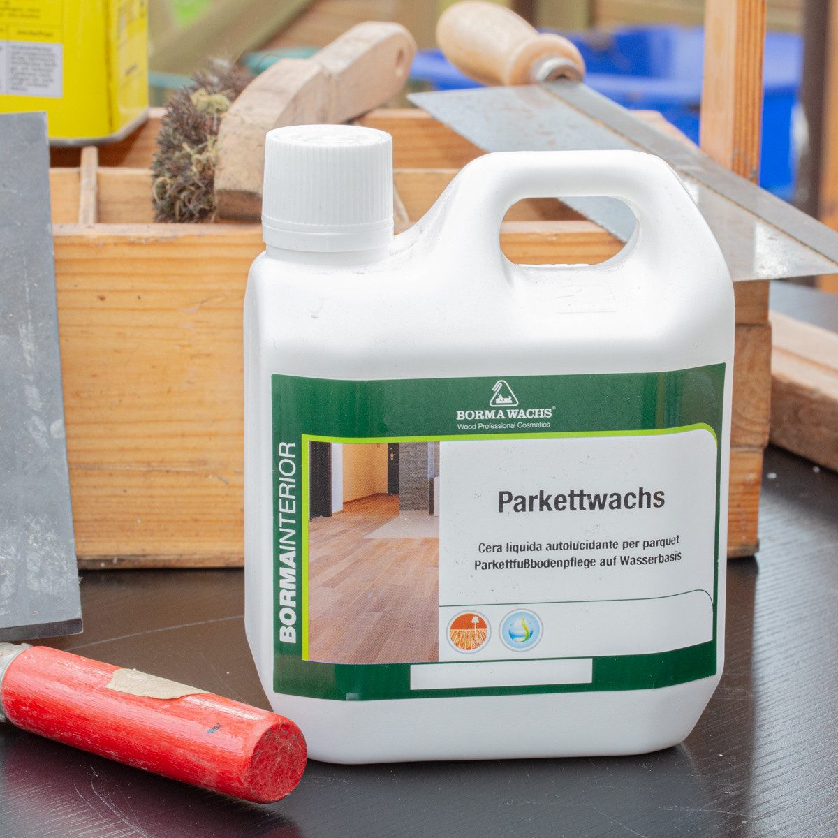 Antikas Holzschutzlasur Parkettwachs auf Wasserbasis selbstglänzend günstig online kaufen