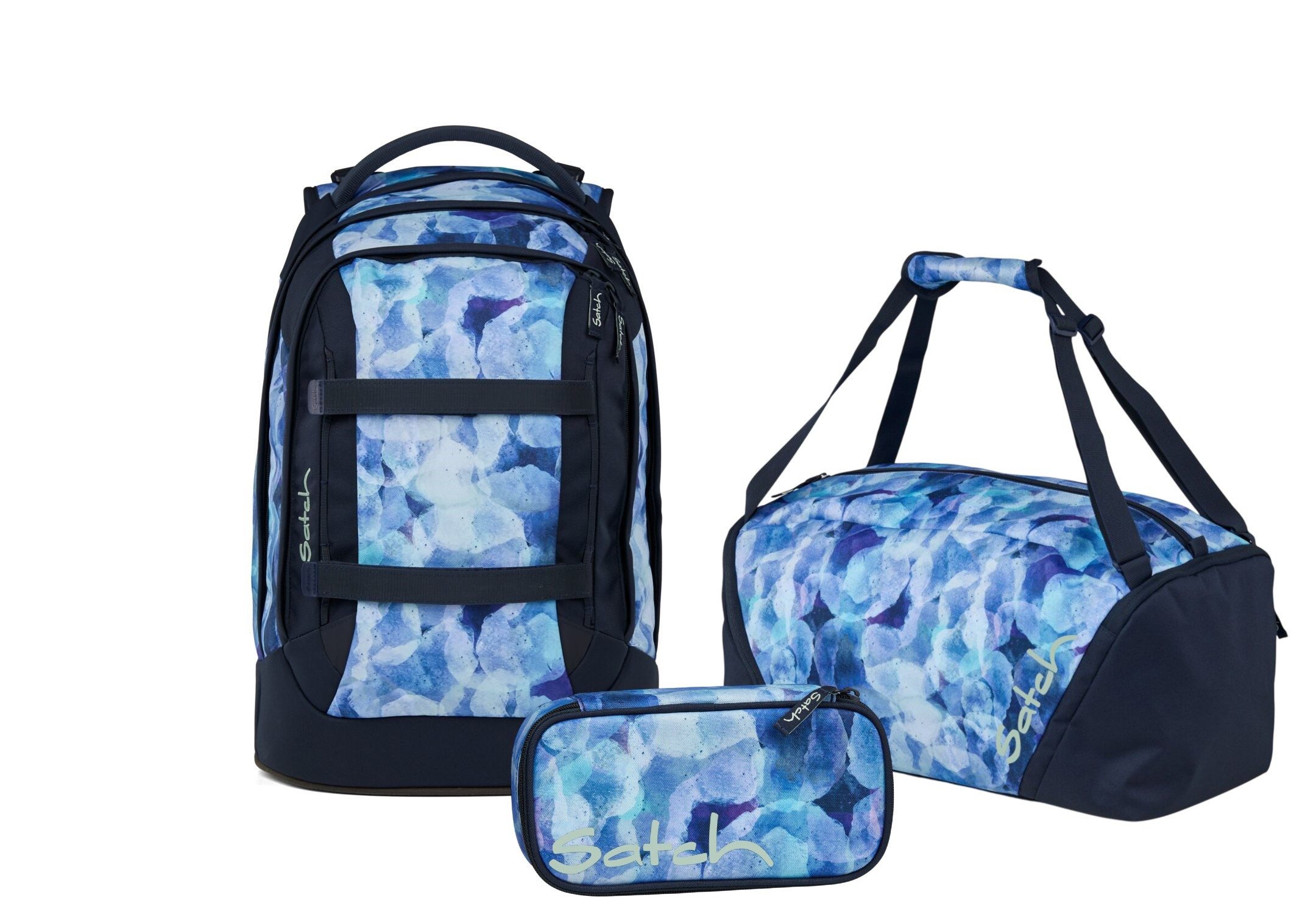 Satch Schulrucksack Pack (3tlg, inkl. Schlamperbox und Sporttasche)
