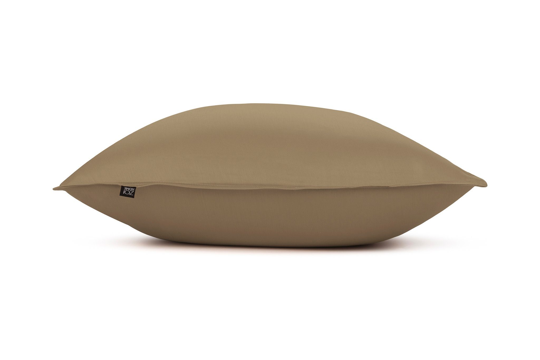 ZO HOME Kissenhülle Satinado 2x Kissenbezug 50x50 Real Taupe 50x50, Kissenbezug für Dekokissen Zierkissen Kissenhülle