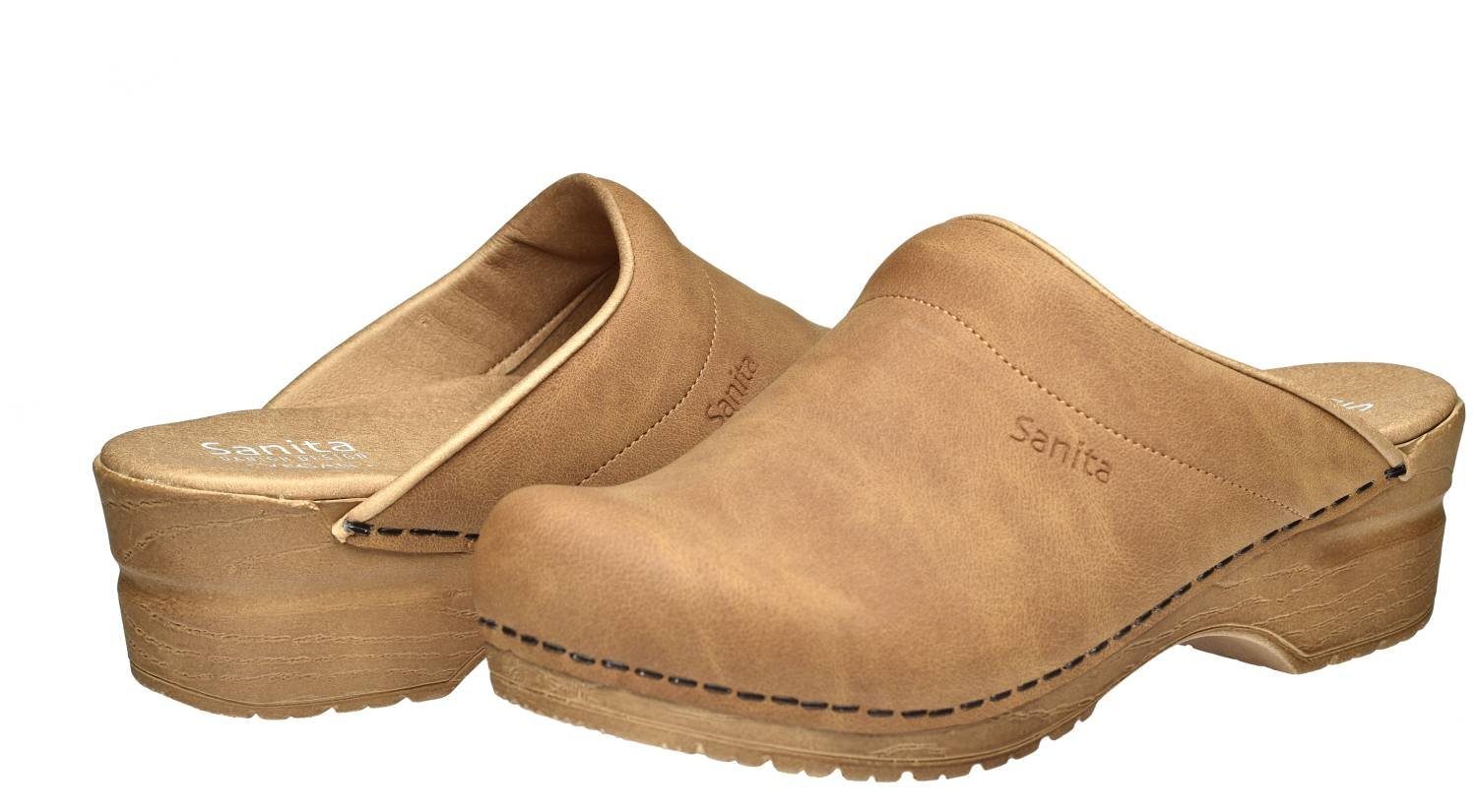 Sanita Sanita Original Segan Cognac Clog