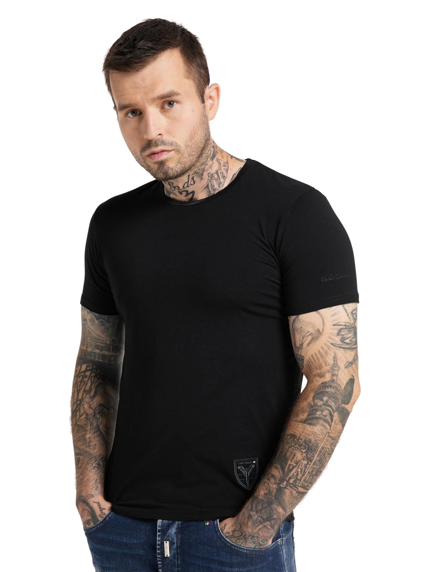 CARLO COLUCCI Kurzarmshirt Cavallar