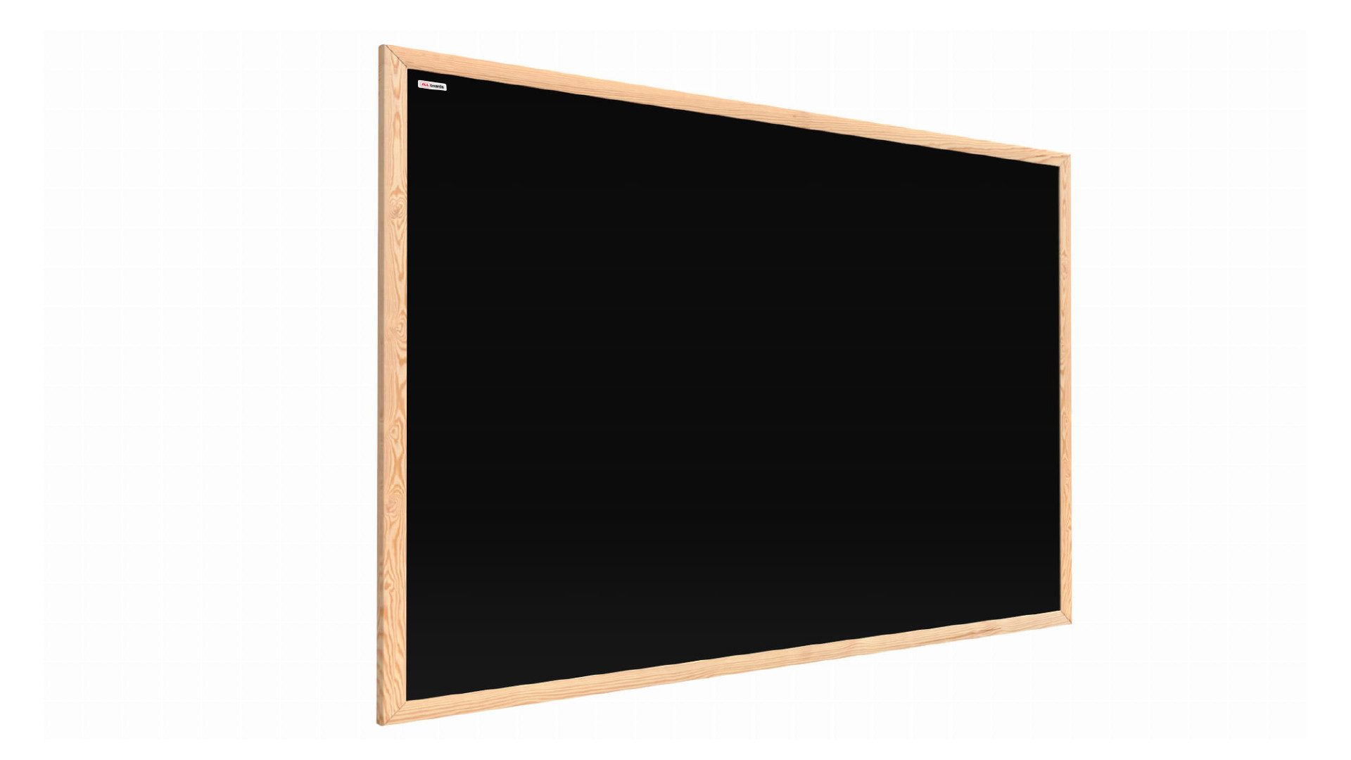 ALLboards Tafel Schwarze Magnetische Kreidetafel Naturholzrahmen Schreibtafel