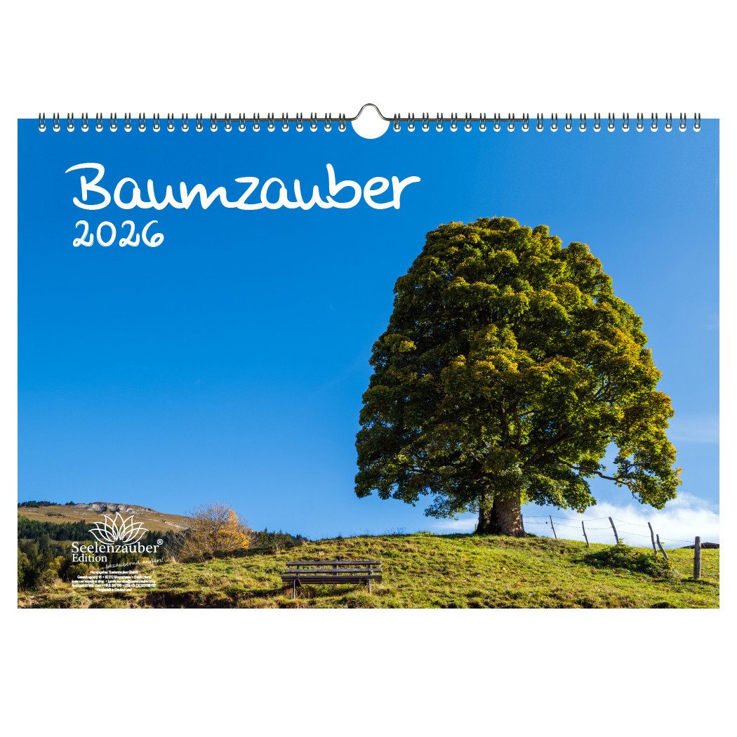 Seelenzauber Wandkalender Baumzauber DIN A3 Календари für 2026 Baum Bäume Wald Natur