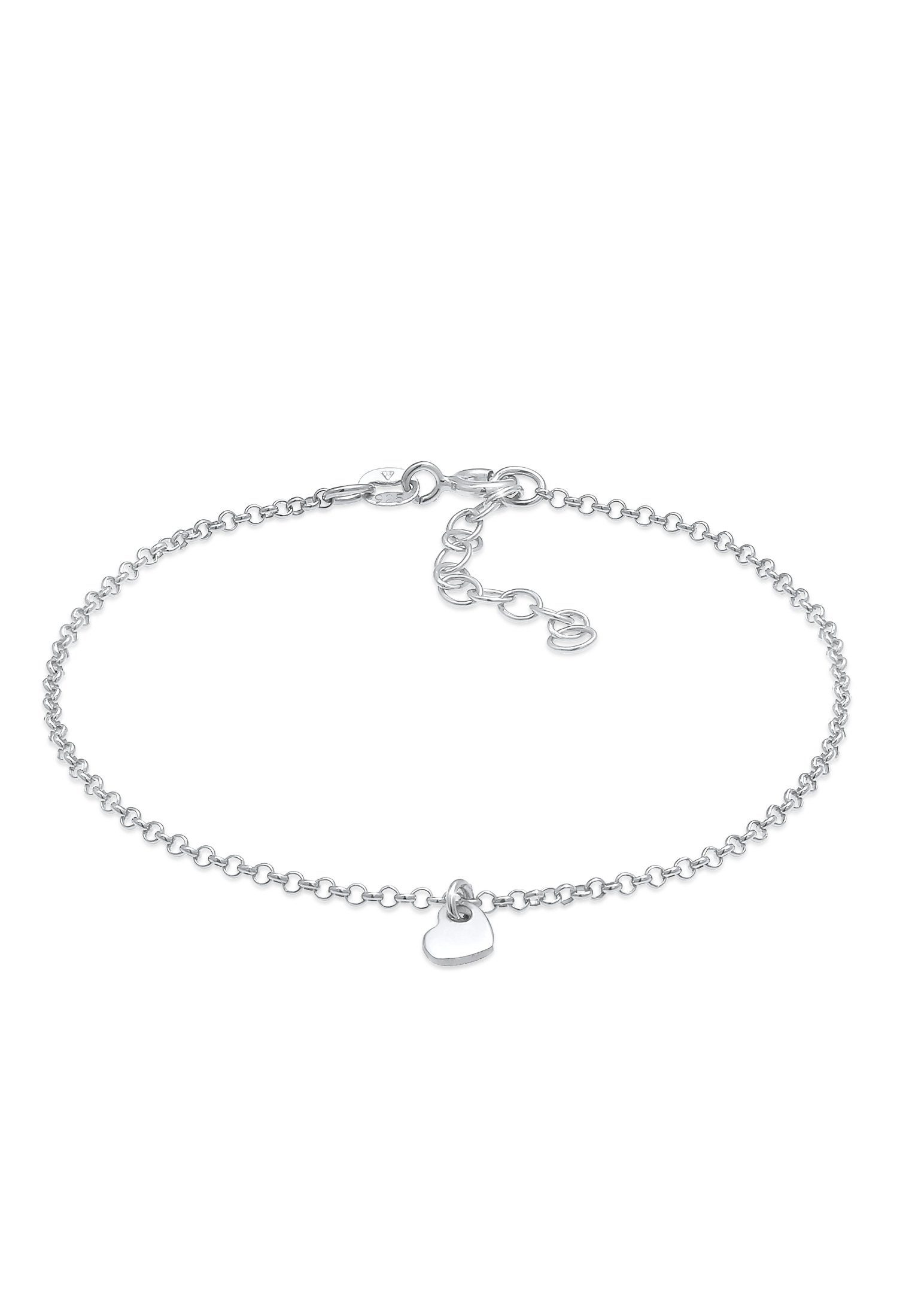 Elli Armband Herz Liebe Romantik Erbskette 925 Silber