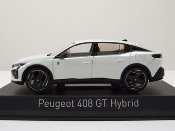 Norev Modellauto Peugeot 408 GT Hybrid 2023 weiß Modellauto 1:43 Norev, Maßstab 1:43