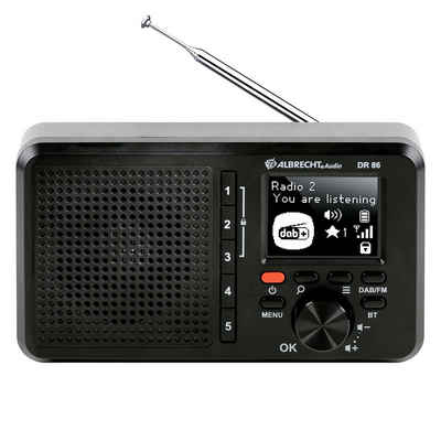 Albrecht »DR86 tragbares DAB+/UKW Seniorenradio mit integriertem Akku« Digitalradio (DAB)