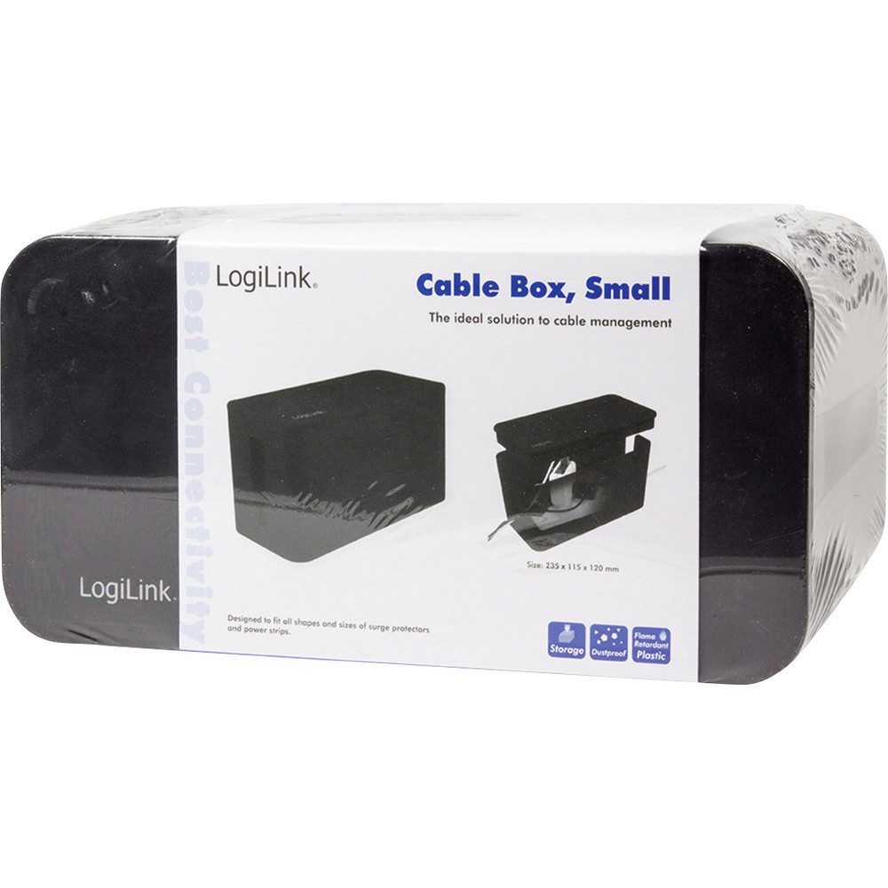 LogiLink Montagerückgehäuse LogiLink KAB0060 Kabel-Gehäuse 115 x 235 x 120 Kunststoff Schwarz 1, (KAB0060)