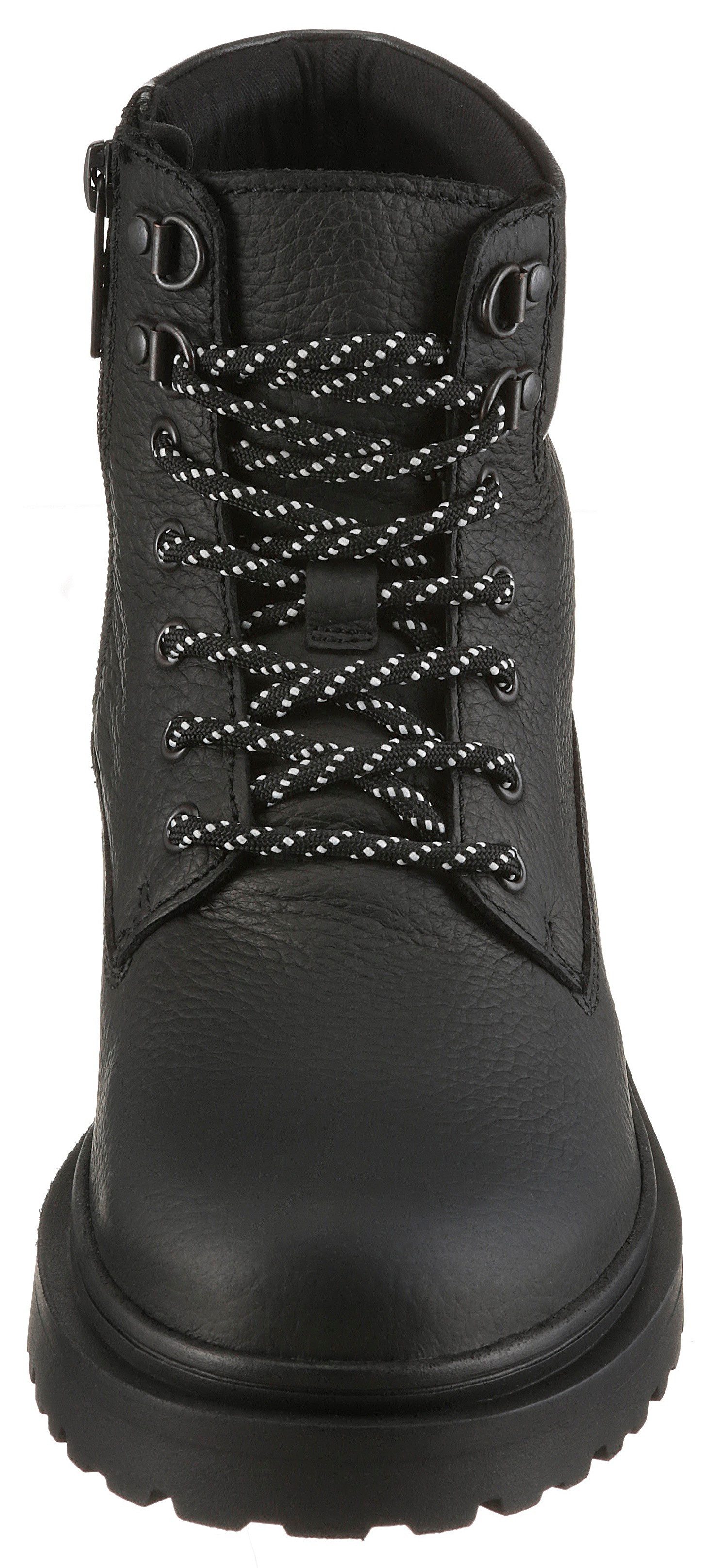 Tommy Jeans TJM LACE UP BOOT LEATHER Schnürboots, Schnürstiefelette mit weich abgepolstertem Schaftrand – Bild 5 von 5