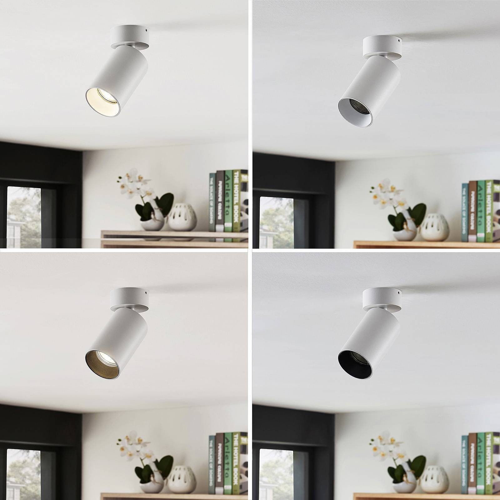 Arcchio Deckenstrahler Brinja, Metall, Weiß IP20, 1 x 8 W LED