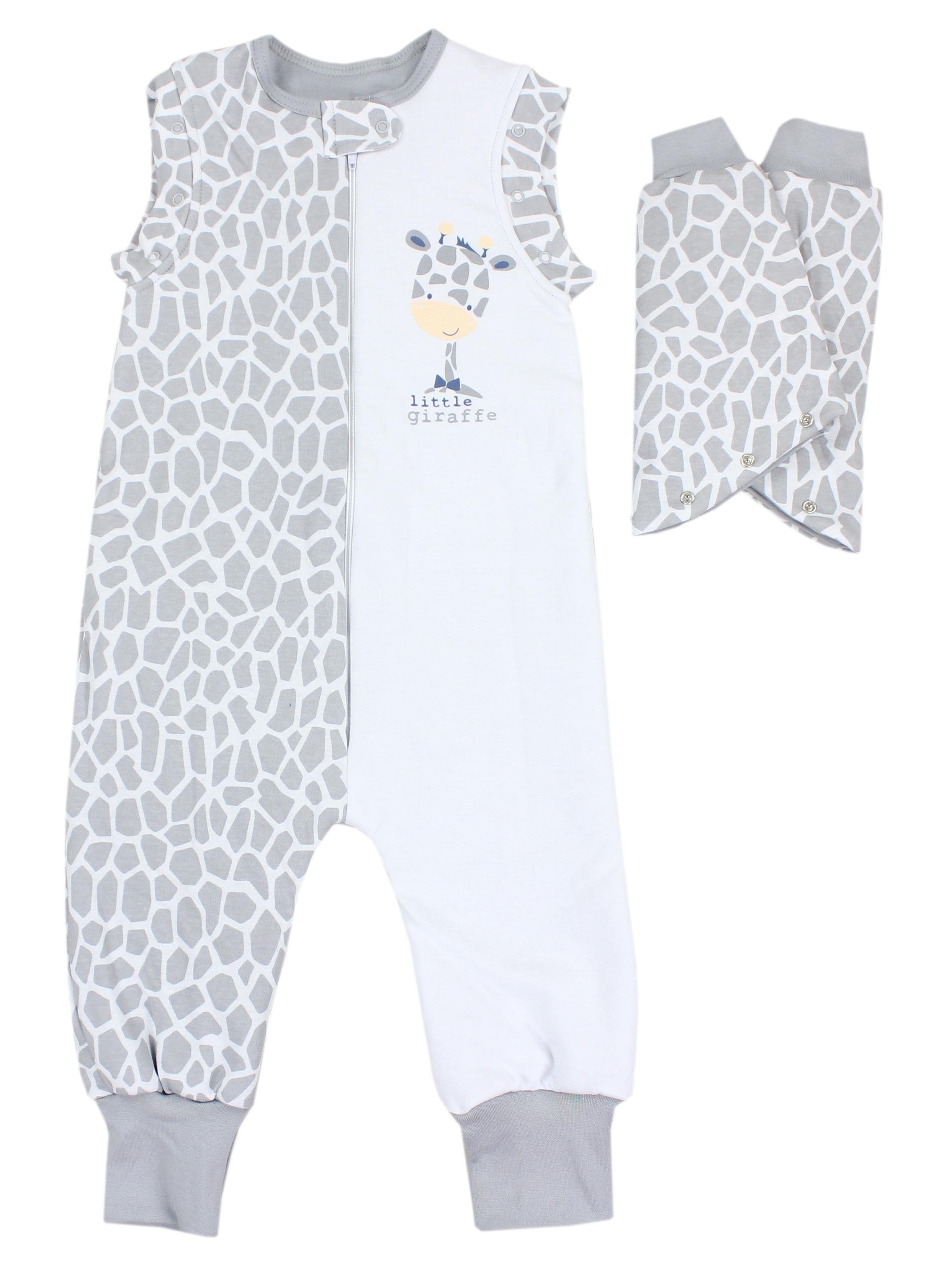 TupTam zertifiziert Unisex Babyschlafsack Winter Beinen OEKO-TEX Ärmel und Giraffe mit